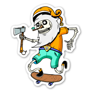 Skeletnisse sticker