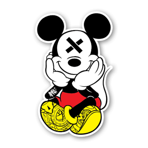 Mouse sticker sloth