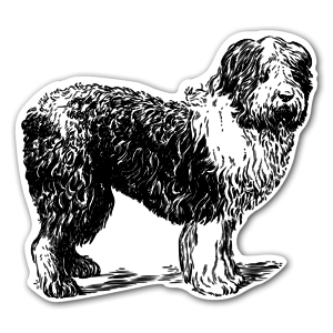 hunde sheepdog klistermærker etiketter stickers