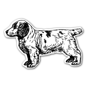 Lille spaniel hunde stickers etiketter klistermærker