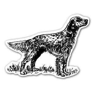 Pointer hunde stickers etiketter klistermærker decals