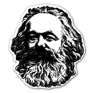 Karl Marx  klistermærker stickers decals etiketter