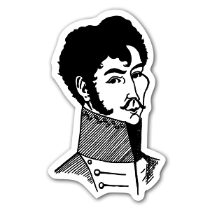 Simon Bolivar klistermærker stickers decals etiketter