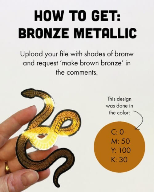 How to get Bronze metallic stickers at StickerApp.