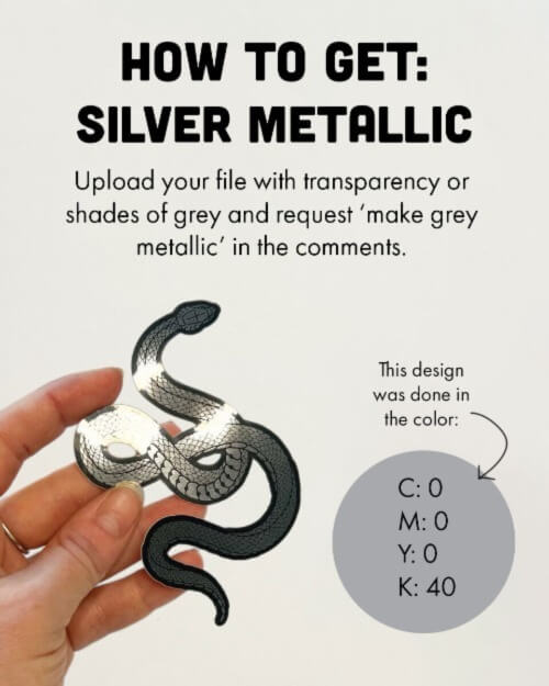 How to get silver metallic stickers at StickerApp.